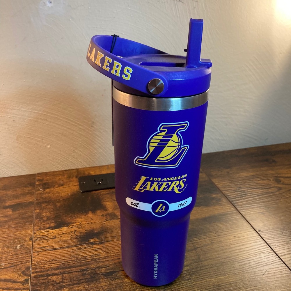 Los Angeles LA Lakers 32oz Tumbler Hydrapeak NBA Nomad Insulated Purple 1049080